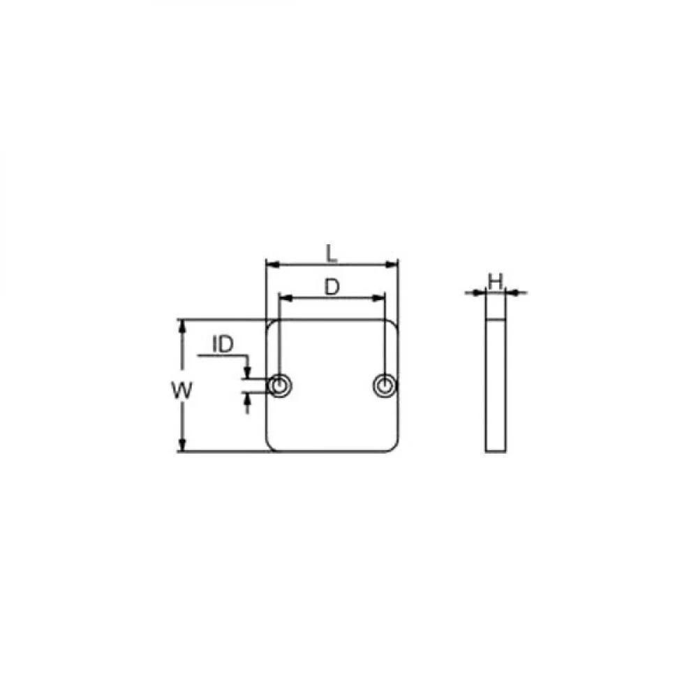 Martyr Anodes CM34762Z Zinc MerCruiser Square Plate Anode Canada Metal - Image 2