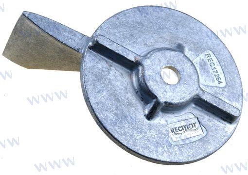 Anode Zinc "trim tab" for Mercury/Mariner 40-60 hp outboards